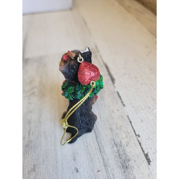 Yorkshire dog puppy ornament Xmas tree - Picture 8 of 10